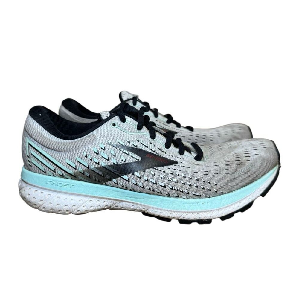 Brooks Womens Ghost 13 1203381B073 Blue Gray Running Shoes Sneakers Size 9 B